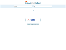 Tablet Screenshot of distanciaentreciudades.com